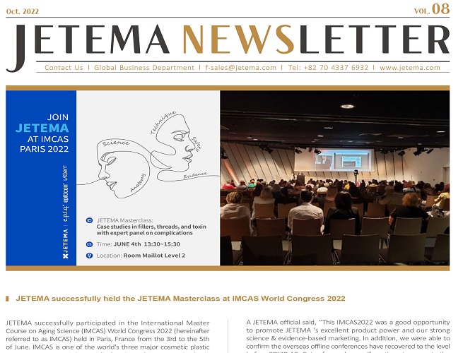 JETEMA successfully held the JETEMA Masterclass at IMCAS World Congress 2022