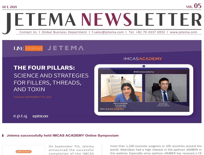 Jetema successfully held IMCAS ACADEMY Online Symposium